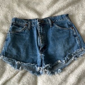 HIGH WAIST JEAN SHORTS